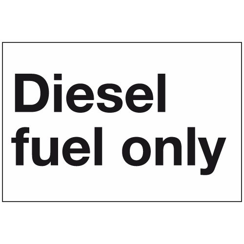 Diesel fuel only sign Ref gs836 Safety Sign Warehouse Diesel fuel only sign Ref gs836 Safety Sign Warehouse