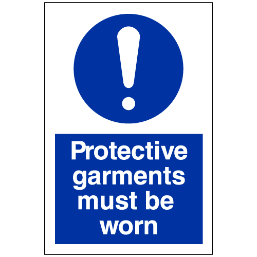 Protective garments must be worn sign Ref ms87 Safety Sign Warehouse