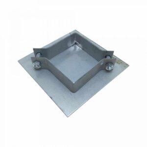 Round Post Base Plates – (50-114mm) - Safety Sign Warehouse