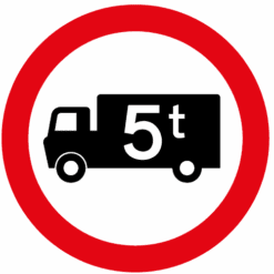 All Motor Vehicles Prohibited sign – Ref: diag 619 - Safety Sign Warehouse