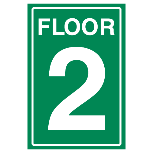 2nd Signage Floor 2 Green sign – Ref: st69 – Safety Sign Warehouse