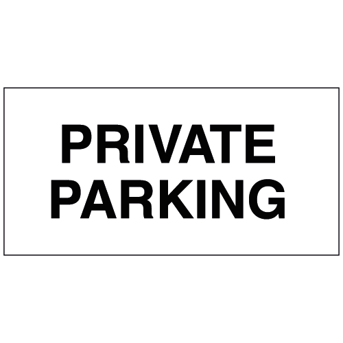 Private Parking sign Ref cp38 Safety Sign Warehouse