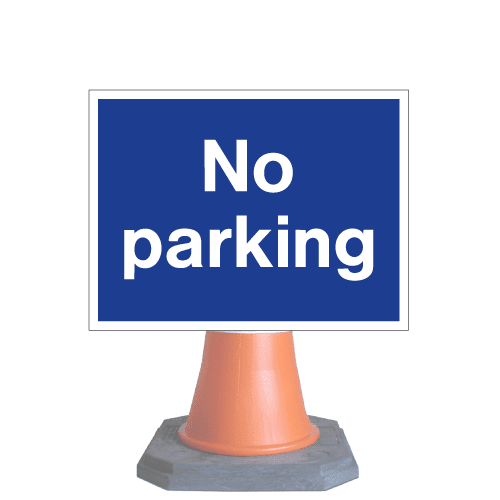 No Parking cone sign cns 4 (cone sold separately) Safety Sign Warehouse