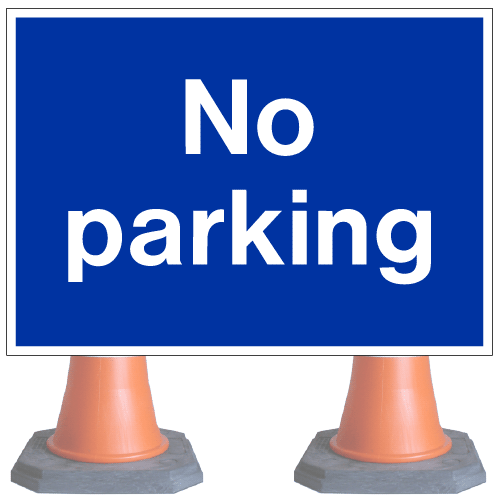 No Parking cone sign cns 4 (cone sold separately) Safety Sign Warehouse