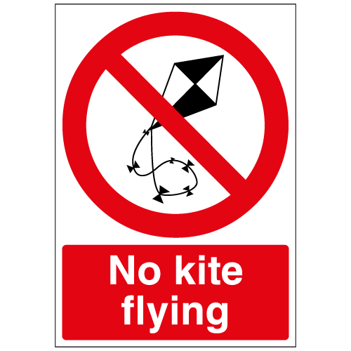 No Kite Flying sign Ref p169 Safety Sign Warehouse